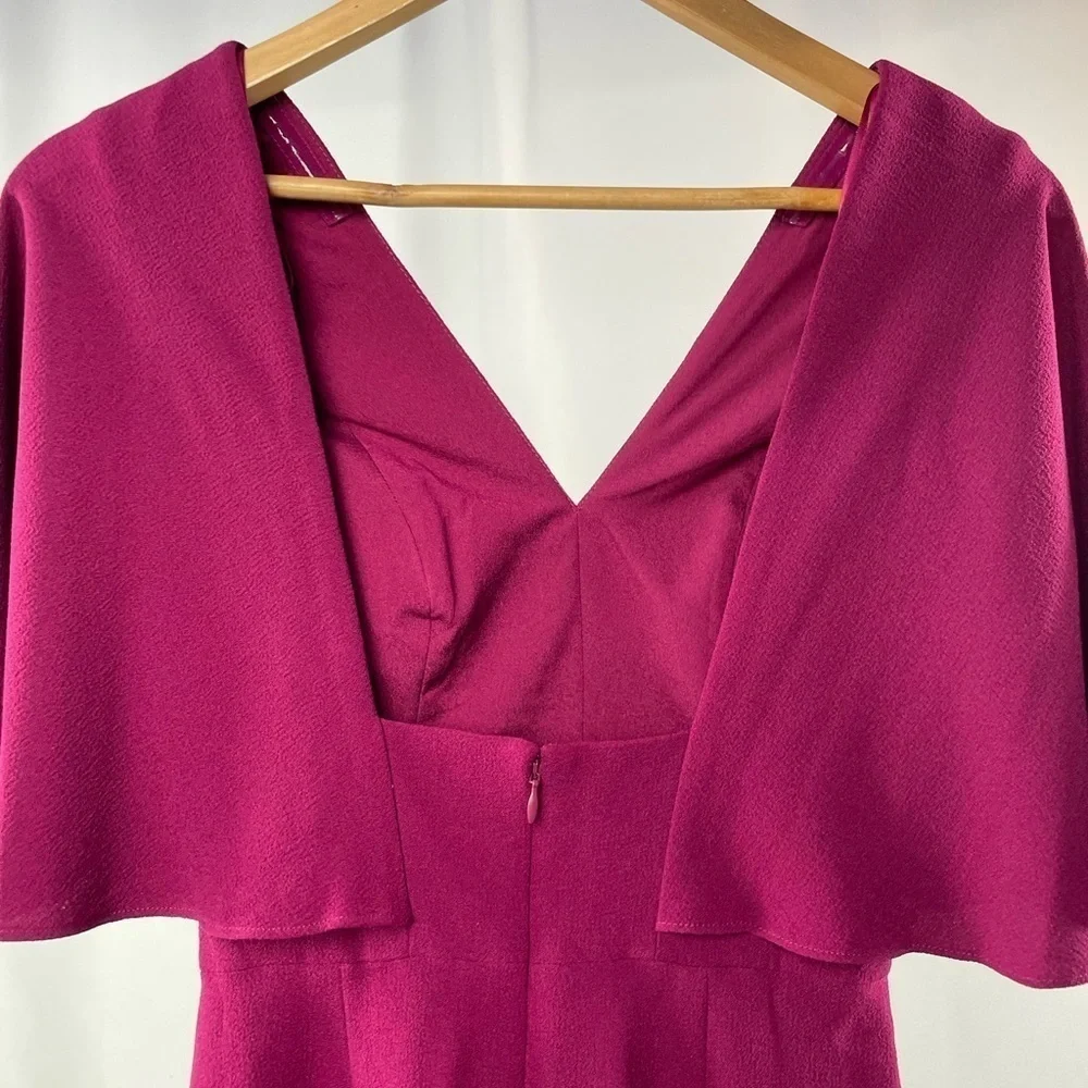 NWT Dress The Population Louisa Butterfly Sleeve Cocktail Dress in‎ Dark Magenta